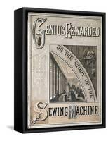 Cover of Genius Rewarded, or the History of the Singer Sewing Machine, 1880-null-Framed Stretched Canvas