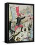 Cover of 'La Bombe' Depicting General Boulanger (1837-91) 'Taking' the Bastille-Paul de Semant-Framed Stretched Canvas