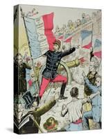 Cover of 'La Bombe' Depicting General Boulanger (1837-91) 'Taking' the Bastille-Paul de Semant-Stretched Canvas