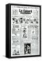 Cover of 'Le Canard Enchaine', 27th October 1956-null-Framed Stretched Canvas