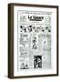Cover of 'Le Canard Enchaine', 27th October 1956-null-Framed Giclee Print