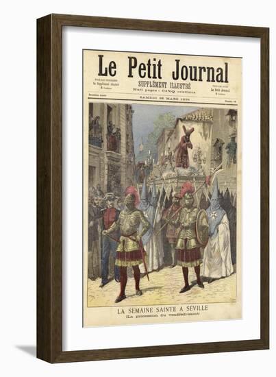 Cover of Le Petit Journal, 28 March 1891-null-Framed Giclee Print