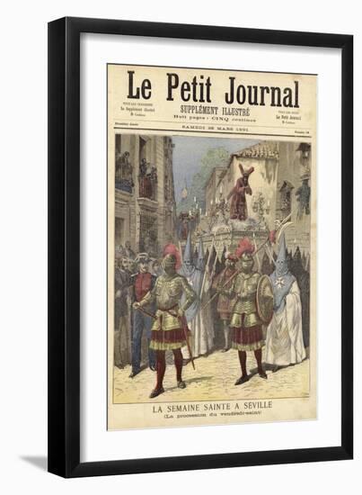 Cover of Le Petit Journal, 28 March 1891-null-Framed Giclee Print