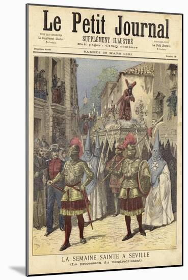 Cover of Le Petit Journal, 28 March 1891-null-Mounted Giclee Print