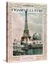 Cover of Magazine "Le Figaro Illustre" : World Fair in Paris, 1900 : Eiffel Tower, Engraving-null-Stretched Canvas