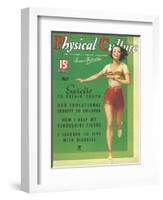 Cover of Physical Culture Magazine-null-Framed Art Print