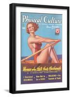 Cover of Physical Culture Magazine-null-Framed Art Print