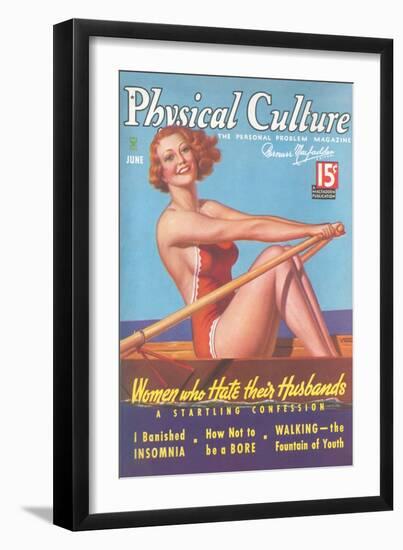 Cover of Physical Culture Magazine-null-Framed Art Print