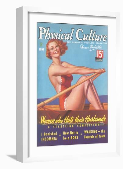 Cover of Physical Culture Magazine-null-Framed Art Print