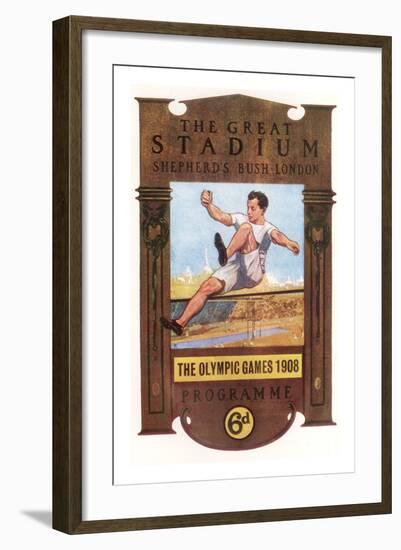 Cover of Programme for 1908 Olympic Games in London-null-Framed Giclee Print