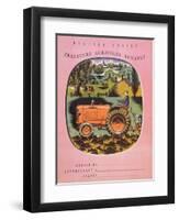 Cover of School Exercise Book Showing a Renault Tractor, 1950S-null-Framed Premium Giclee Print