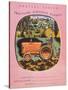 Cover of School Exercise Book Showing a Renault Tractor, 1950S-null-Stretched Canvas