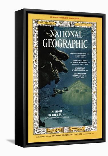 Cover of the April, 1964 National Geographic Magazine-Robert Goodman-Framed Stretched Canvas