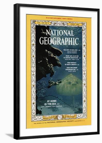 Cover of the April, 1964 National Geographic Magazine-Robert Goodman-Framed Photographic Print