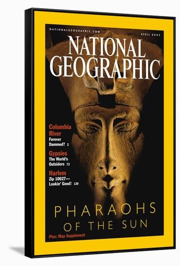 Cover of the April, 2001 National Geographic Magazine-Kenneth Garrett-Framed Stretched Canvas