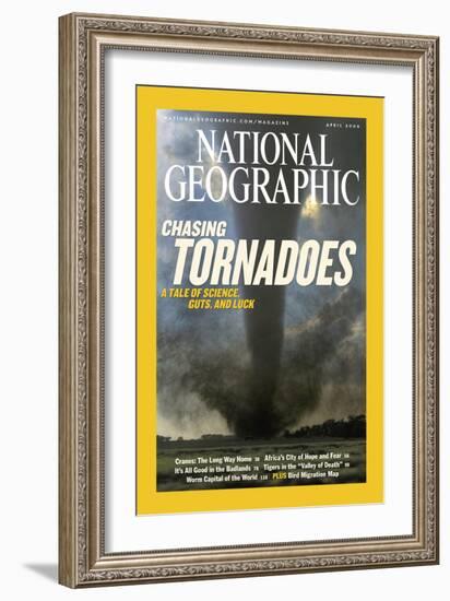 Cover of the April, 2004 National Geographic Magazine-Carsten Peter-Framed Photographic Print