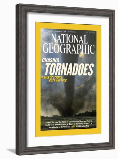 Cover of the April, 2004 National Geographic Magazine-Carsten Peter-Framed Photographic Print