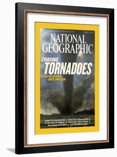 Cover of the April, 2004 National Geographic Magazine-Carsten Peter-Framed Photographic Print