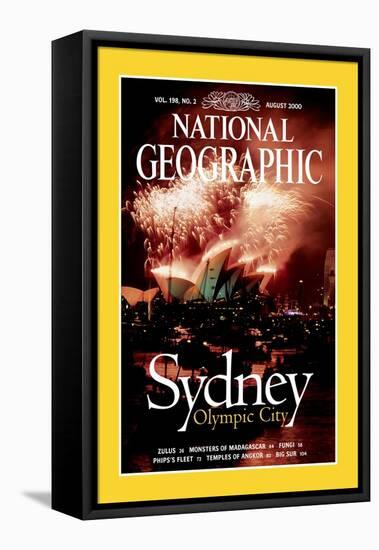 Cover of the August, 2000 National Geographic Magazine-Annie Griffiths-Framed Stretched Canvas