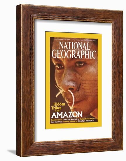 Cover of the August, 2003 National Geographic Magazine-Nicolas Reynard-Framed Photographic Print