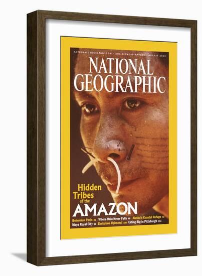 Cover of the August, 2003 National Geographic Magazine-Nicolas Reynard-Framed Photographic Print