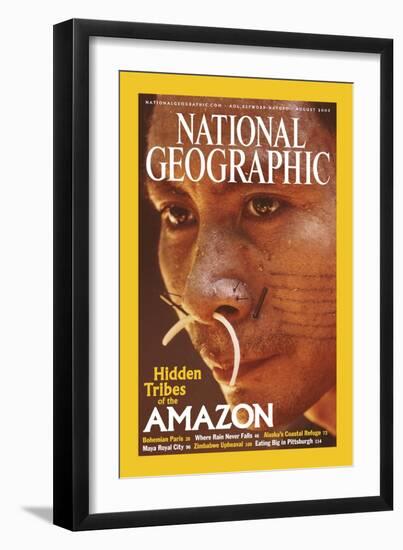 Cover of the August, 2003 National Geographic Magazine-Nicolas Reynard-Framed Photographic Print