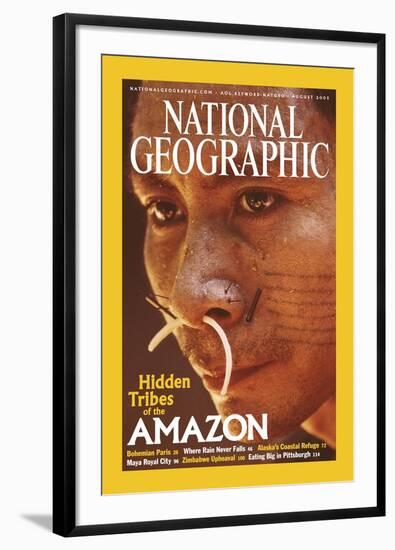 Cover of the August, 2003 National Geographic Magazine-Nicolas Reynard-Framed Photographic Print