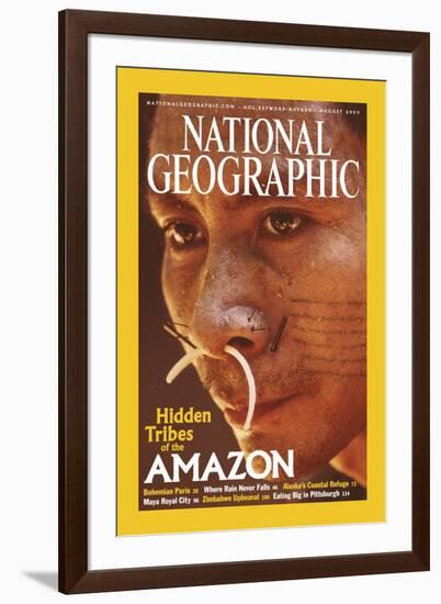 Cover of the August, 2003 National Geographic Magazine-Nicolas Reynard-Framed Photographic Print