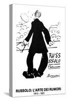 Cover of the Book for Russolo's Futurist Concert  L'arte Dei Rumori  Designed by Umberto Boccioni.-Umberto Boccioni-Stretched Canvas