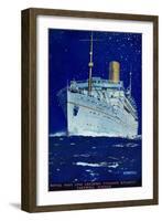 Cover of the 'Farewell Dinner' (Farewell Meal) Menu for the Passenger Liner 'Atlantis', Representin-Kenneth Shoesmith-Framed Giclee Print