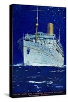 Cover of the 'Farewell Dinner' (Farewell Meal) Menu for the Passenger Liner 'Atlantis', Representin-Kenneth Shoesmith-Stretched Canvas