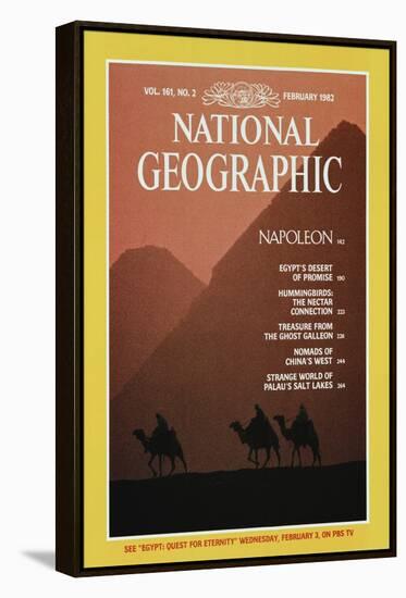 Cover of the February, 1982 National Geographic Magazine-Gordon Gahan-Framed Stretched Canvas