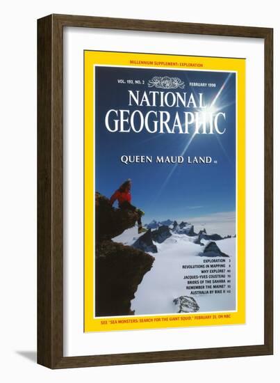 Cover of the February, 1998 National Geographic Magazine-Gordon Wiltsie-Framed Photographic Print