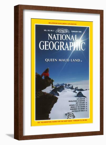 Cover of the February, 1998 National Geographic Magazine-Gordon Wiltsie-Framed Photographic Print