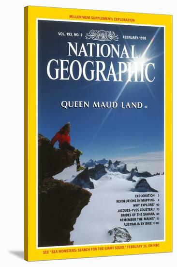 Cover of the February, 1998 National Geographic Magazine-Gordon Wiltsie-Stretched Canvas