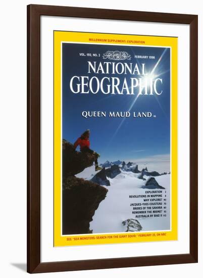 Cover of the February, 1998 National Geographic Magazine-Gordon Wiltsie-Framed Photographic Print