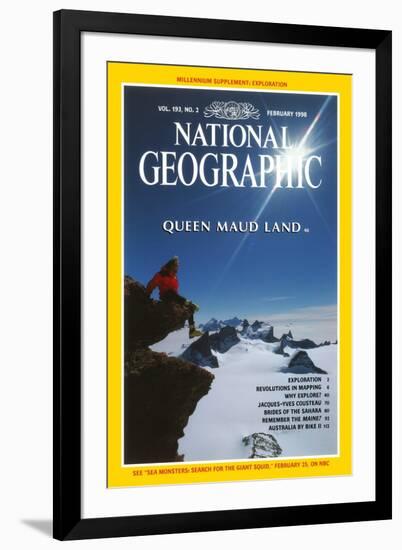 Cover of the February, 1998 National Geographic Magazine-Gordon Wiltsie-Framed Photographic Print