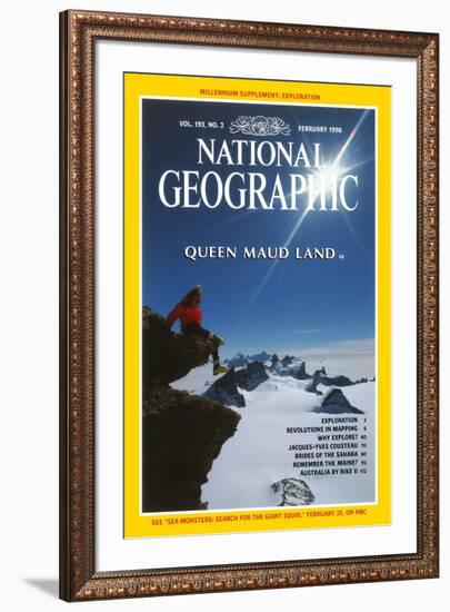 Cover of the February, 1998 National Geographic Magazine-Gordon Wiltsie-Framed Photographic Print