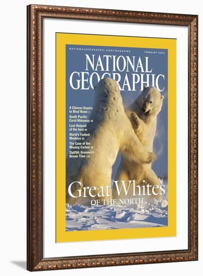 Cover of the February, 2004 National Geographic Magazine-Norbert Rosing-Framed Photographic Print