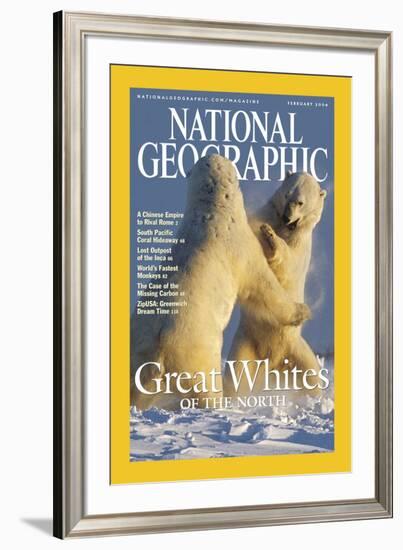 Cover of the February, 2004 National Geographic Magazine-Norbert Rosing-Framed Photographic Print