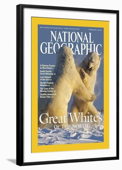 Cover of the February, 2004 National Geographic Magazine-Norbert Rosing-Framed Photographic Print