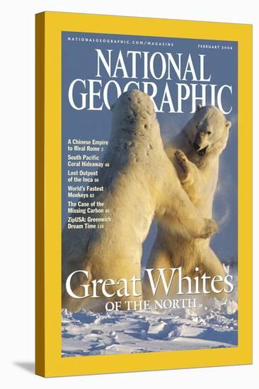 Cover of the February, 2004 National Geographic Magazine-Norbert Rosing-Stretched Canvas