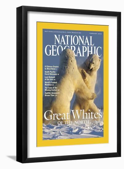 Cover of the February, 2004 National Geographic Magazine-Norbert Rosing-Framed Photographic Print