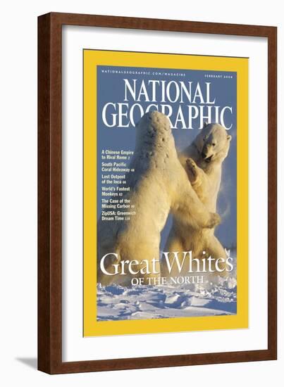 Cover of the February, 2004 National Geographic Magazine-Norbert Rosing-Framed Photographic Print