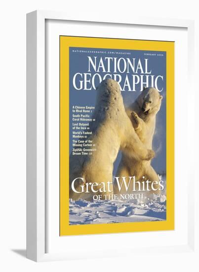 Cover of the February, 2004 National Geographic Magazine-Norbert Rosing-Framed Photographic Print