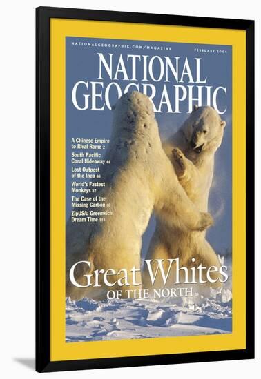 Cover of the February, 2004 National Geographic Magazine-Norbert Rosing-Framed Photographic Print