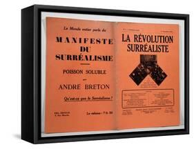 Cover of the First Issue of 'La Revolution Surrealiste' Magazine, 1st December 1924-null-Framed Stretched Canvas