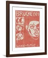 Cover of the Fourth Yearbook of the Artist Group the Brucke-Ernst Ludwig Kirchner-Framed Premium Giclee Print