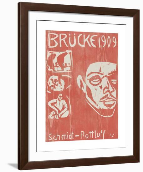 Cover of the Fourth Yearbook of the Artist Group the Brucke-Ernst Ludwig Kirchner-Framed Premium Giclee Print