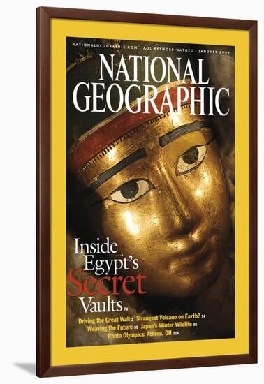 Cover of the January, 2003 National Geographic Magazine-Kenneth Garrett-Framed Photographic Print